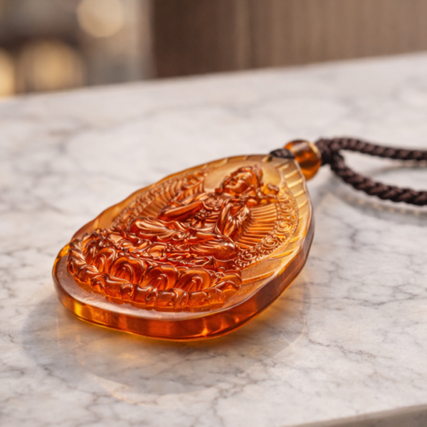 Dây chuyền lưu ly Phật bản mệnh S26